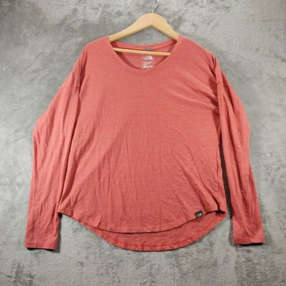 The North Face Shirt Womens Medium Long Sleeve Pullover Cotton‎ Blend